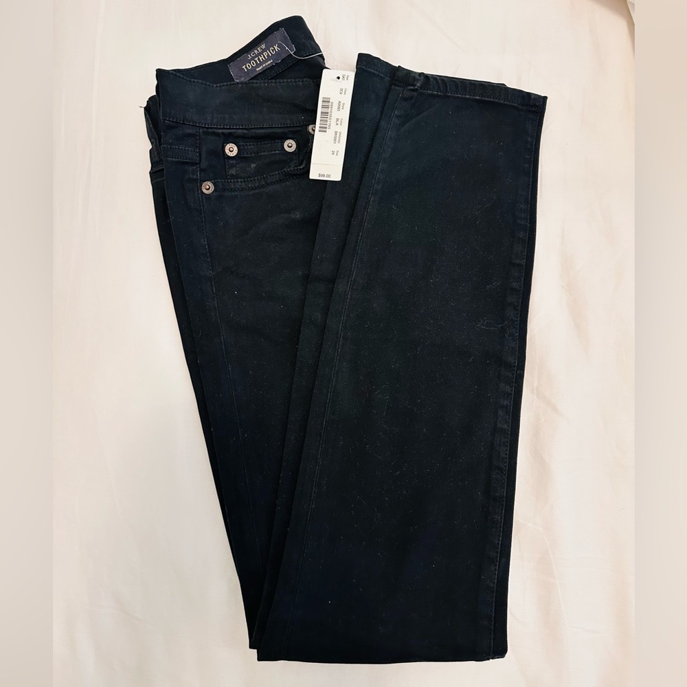 JCREW Toothpick Super Skinny Black Jean Pants. NWT - Picture 5 of 7